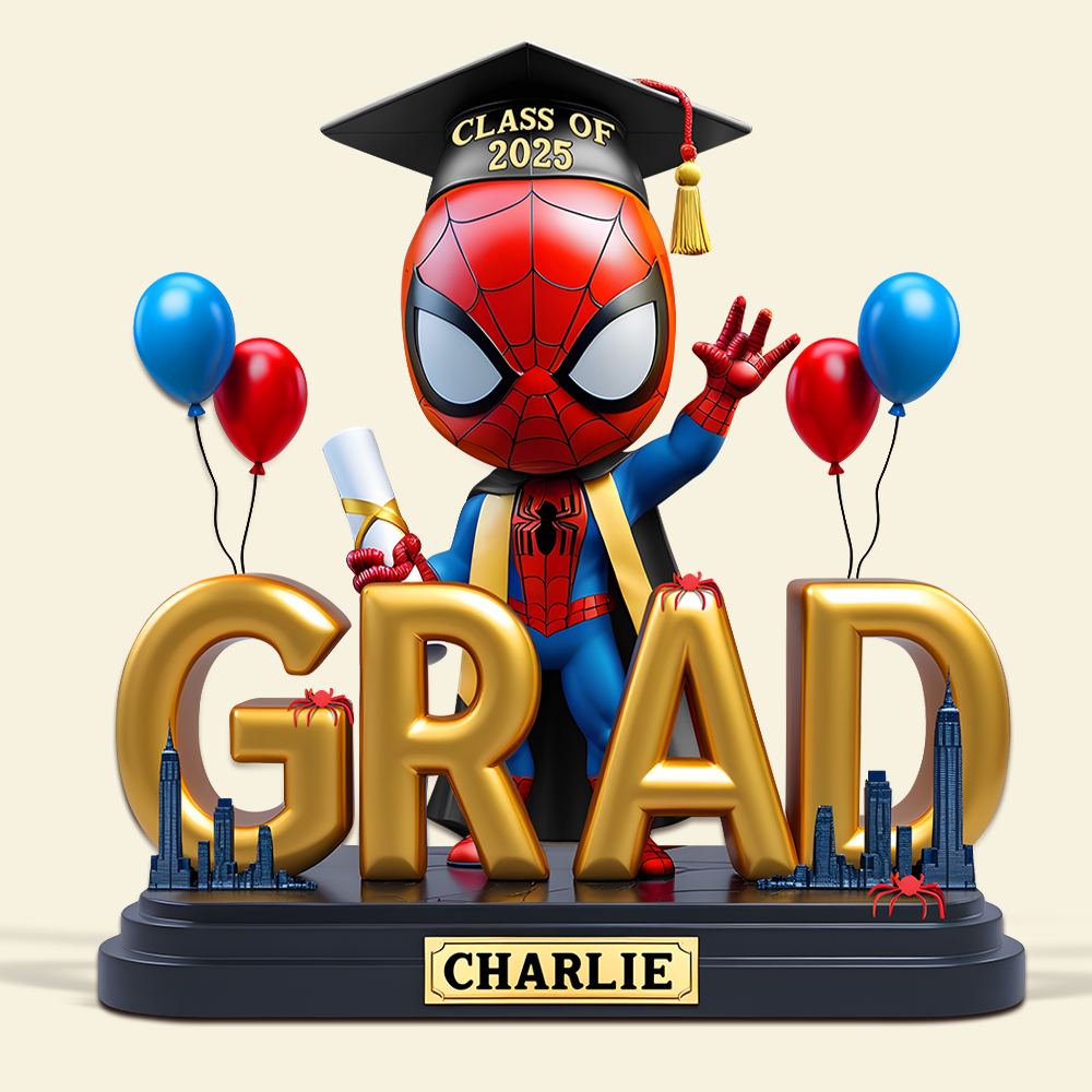 "Celebrate Your Achievement!" - Graduation Plaque - Personalized Gifts for Graduates - Custom Gift for Students, Friends, and Family Shaped Plaques PopCulturePrints