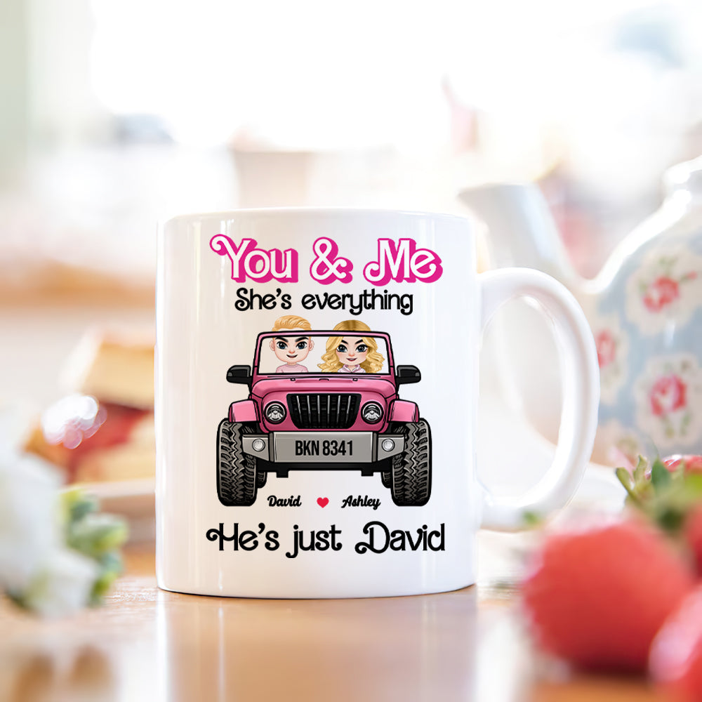 Personalized Couple Coffee Mug - 'She's Everything' Gift for Valentine's Day Gifts Coffee Mug PopCulturePrints