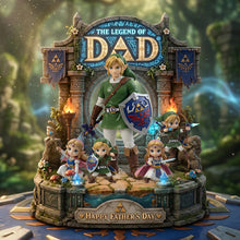 Load image into Gallery viewer, “The Legend of Dad” – Personalized Acrylic Plaque for Fathers Day - Unique Gift for Dad &amp; Grandpa Shaped Plaques PopCulturePrints
