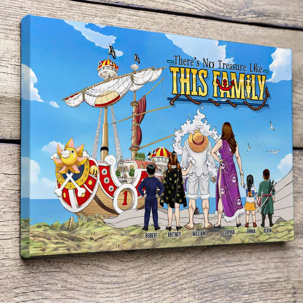 Custom Family Canvas Print - No Treasure Like Family Poster & Canvas PopCulturePrints