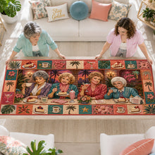 Load image into Gallery viewer, Stay Golden with Friends - Retro Ladies Quilted Table Runner - Personalized Gift for Everyone
