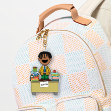 Load image into Gallery viewer, Personalized Family Print - Mom &amp; Kids Holding Hands Keychains PopCulturePrints
