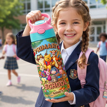 Load image into Gallery viewer, “Cheers to New Adventures!” - Personalized Primary School 12oz Kid Tumbler - Perfect Gift for Back to School Kids
