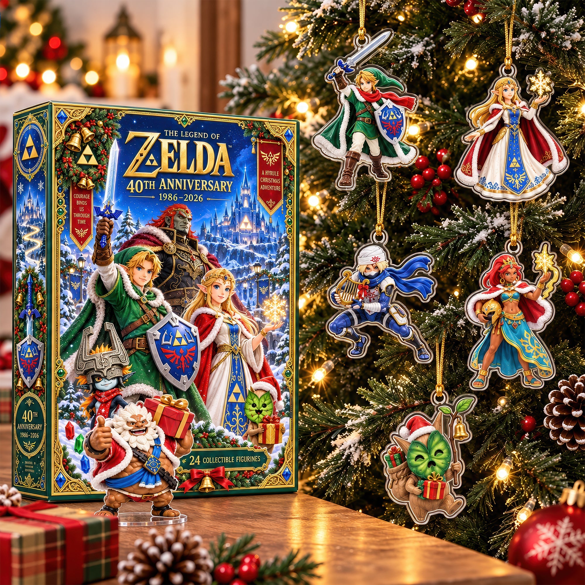 Celebrate 40 Years of The Legend of Zelda - Personalized Christmas Advent Calendar Blind Box for Game Lovers