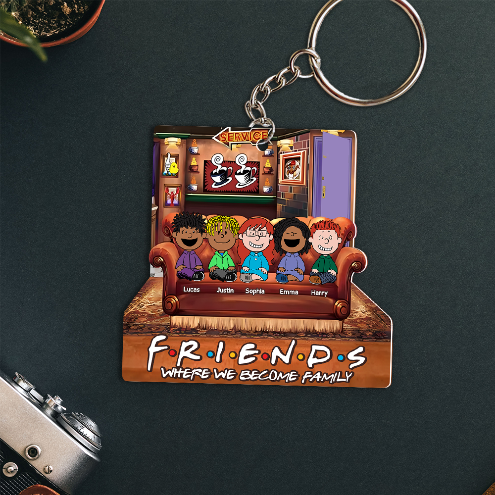 Personalized Friends Keychain - Custom Gifts for Movie Lovers Keychains PopCulturePrints