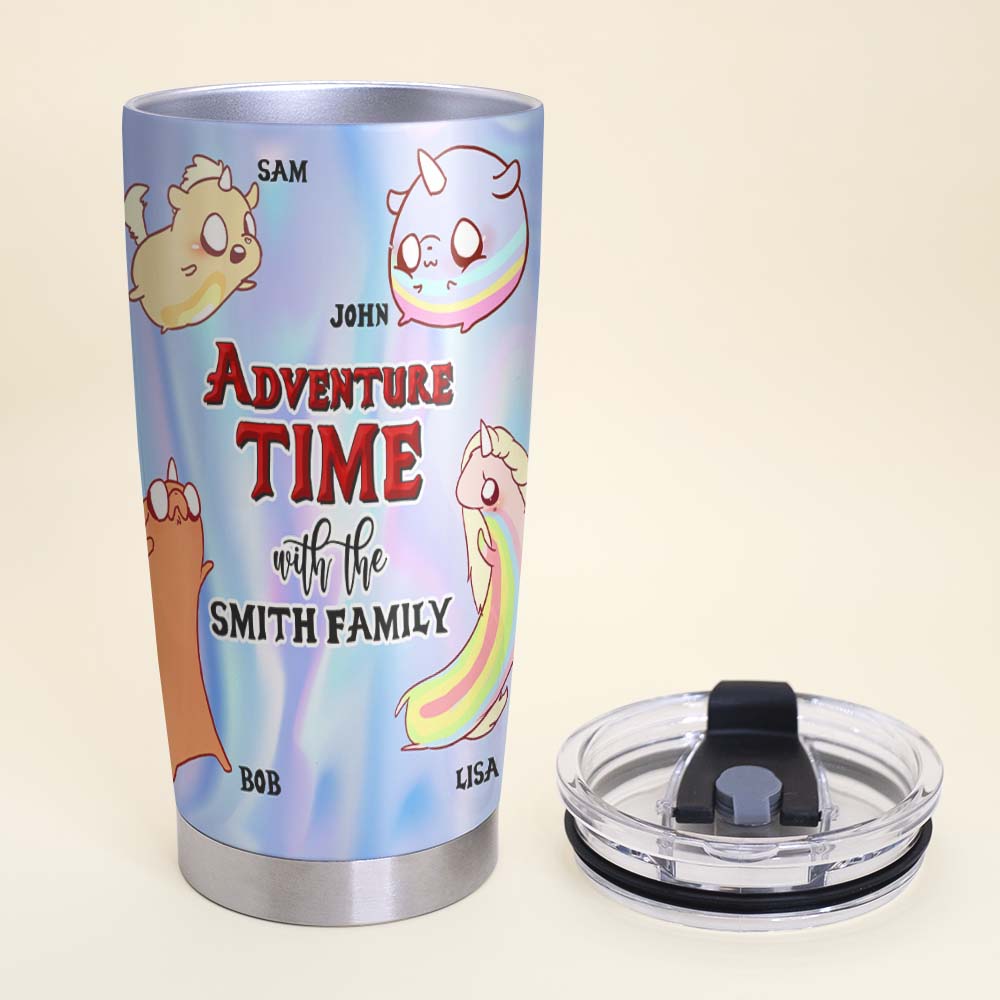 Personalized Family Adventure Cartoon Tumbler