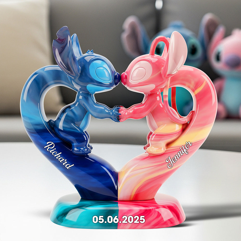 "Love is in the Details" - Romantic Experiment Couple Acrylic Plaque - Personalized Gift for Couples Shaped Plaques PopCulturePrints