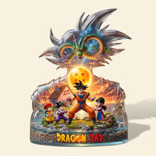 Load image into Gallery viewer, “Super Dad: A Dragon Adventure!” - Personalized Acrylic Plaque for Dad, Grandpa, and Loved Ones Shaped Plaques PopCulturePrints
