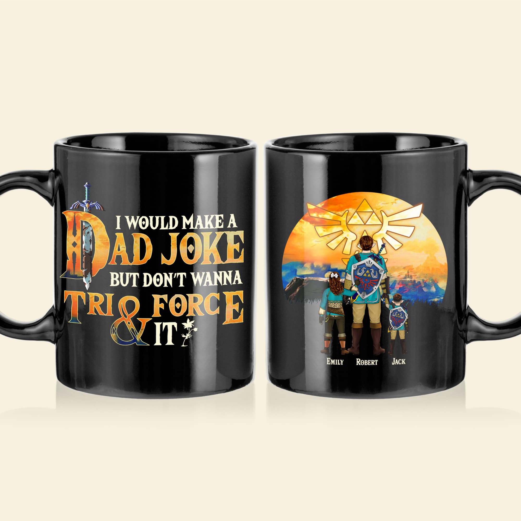 Customizable Dad Joke Coffee Mug with Heroic Theme Coffee Mug PopCulturePrints