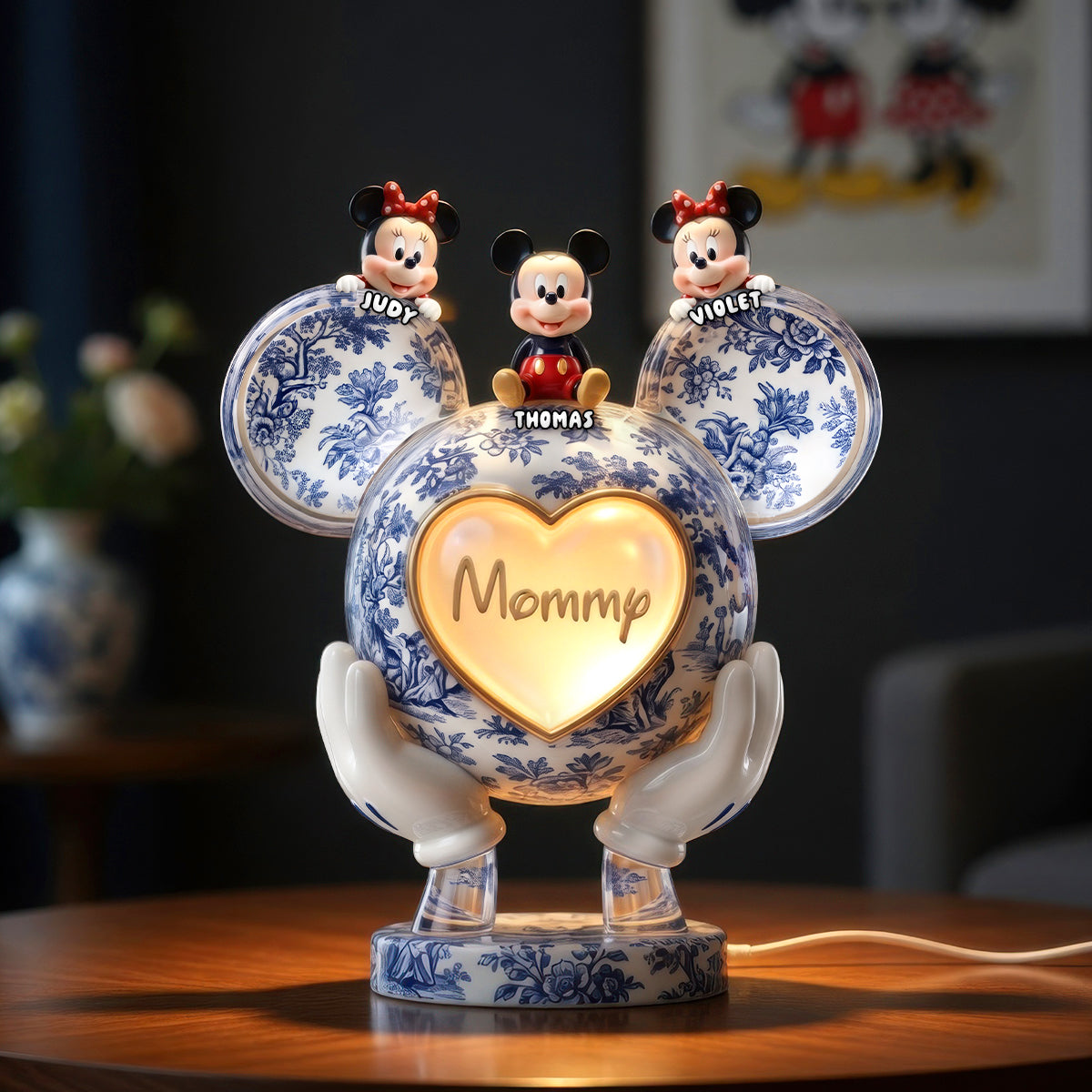Heart Full Of Mom - Personalized Acrylic Light Box for Mother's Day Light Box PopCulturePrints