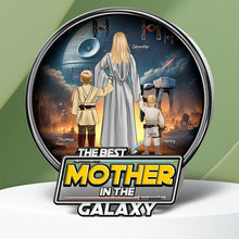 Load image into Gallery viewer, The Best Mother in the Galaxy - Personalized Gifts for Mom Shaped Plaques PopCulturePrints
