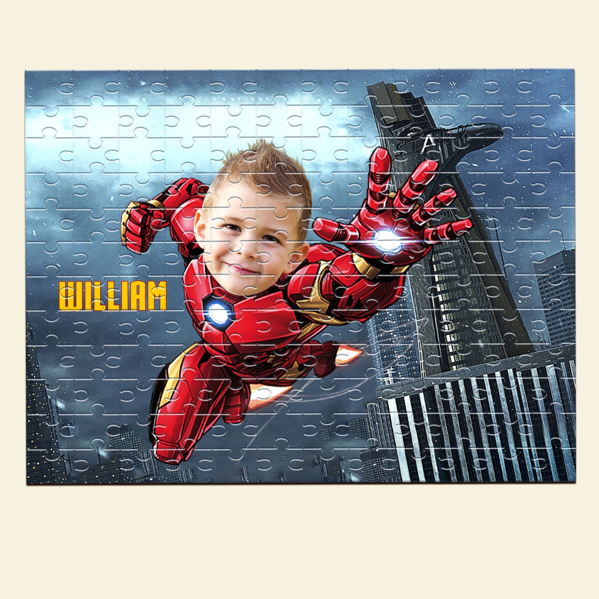 Custom Superhero Photo Jigsaw Puzzle for Kids Wood Sign PopCulturePrints