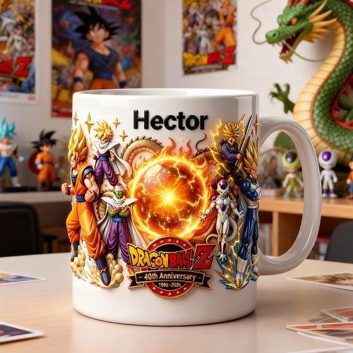 Ultimate Warrior Anniversary Coffee Mug - Personalized Gift for Dragon Ball Z Fans Coffee Mug PopCulturePrints