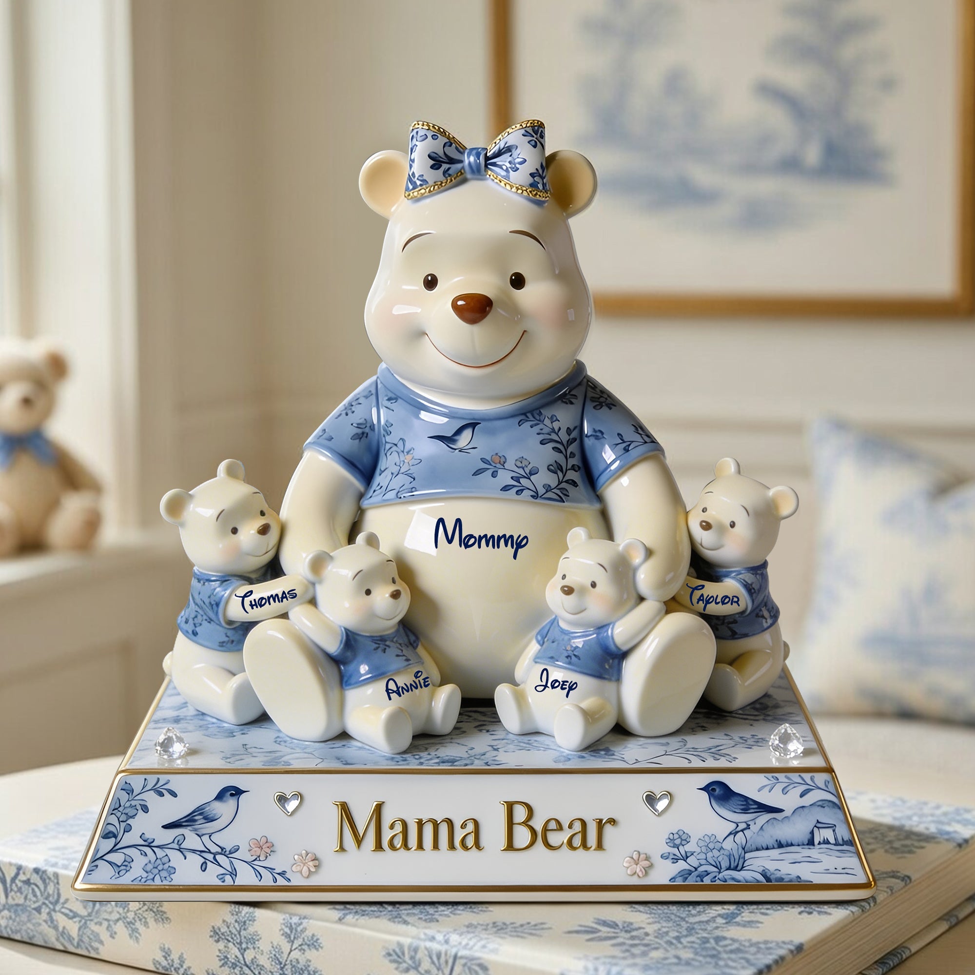 Sweet Mama Bear Acrylic Plaque - Custom Gifts for Moms and Grandmas Shaped Plaques PopCulturePrints