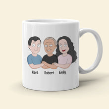 Load image into Gallery viewer, Personalized Proud Father Mug - Gift for Dad with Custom Cartoon Design Coffee Mug PopCulturePrints
