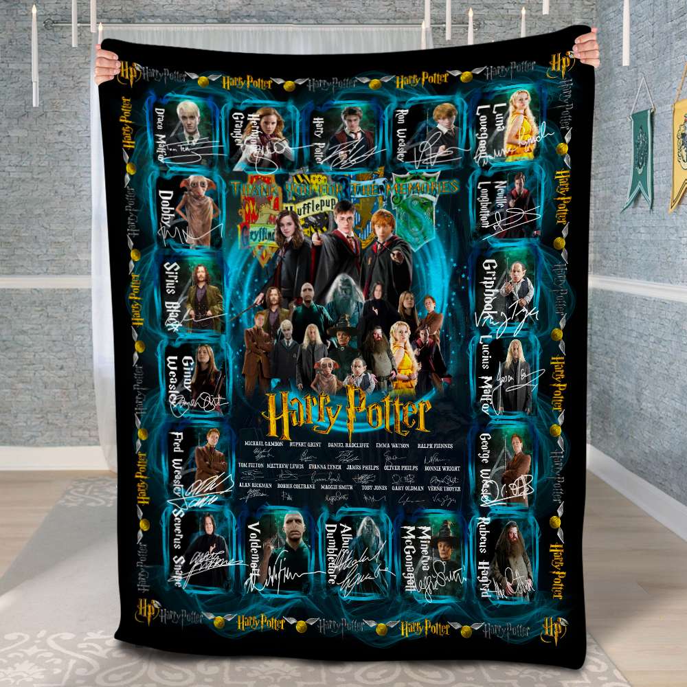 Personalized Harry Potter Fan Blanket - Thank You For The Memories