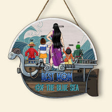 Load image into Gallery viewer, Customizable Pirate Ship Wood Sign for Mom Wood Sign PopCulturePrints
