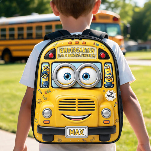 Cute Classroom Adventure Backpack - Personalized Gift for Kids Backpack PopCulturePrints
