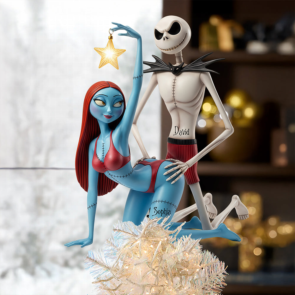 “Celebrate Your Unique Love” - Funny Couple Tree Topper - Personalized Gift for Couples Ornament PopCulturePrints