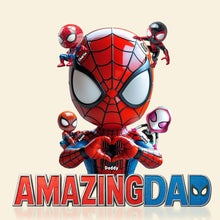 Load image into Gallery viewer, “Swing Into Joy” - Amazing Spider Plaque Personalized Gift for Dad - Perfect for Father&#39;s Day, Gift for Grandpa Shaped Plaques PopCulturePrints
