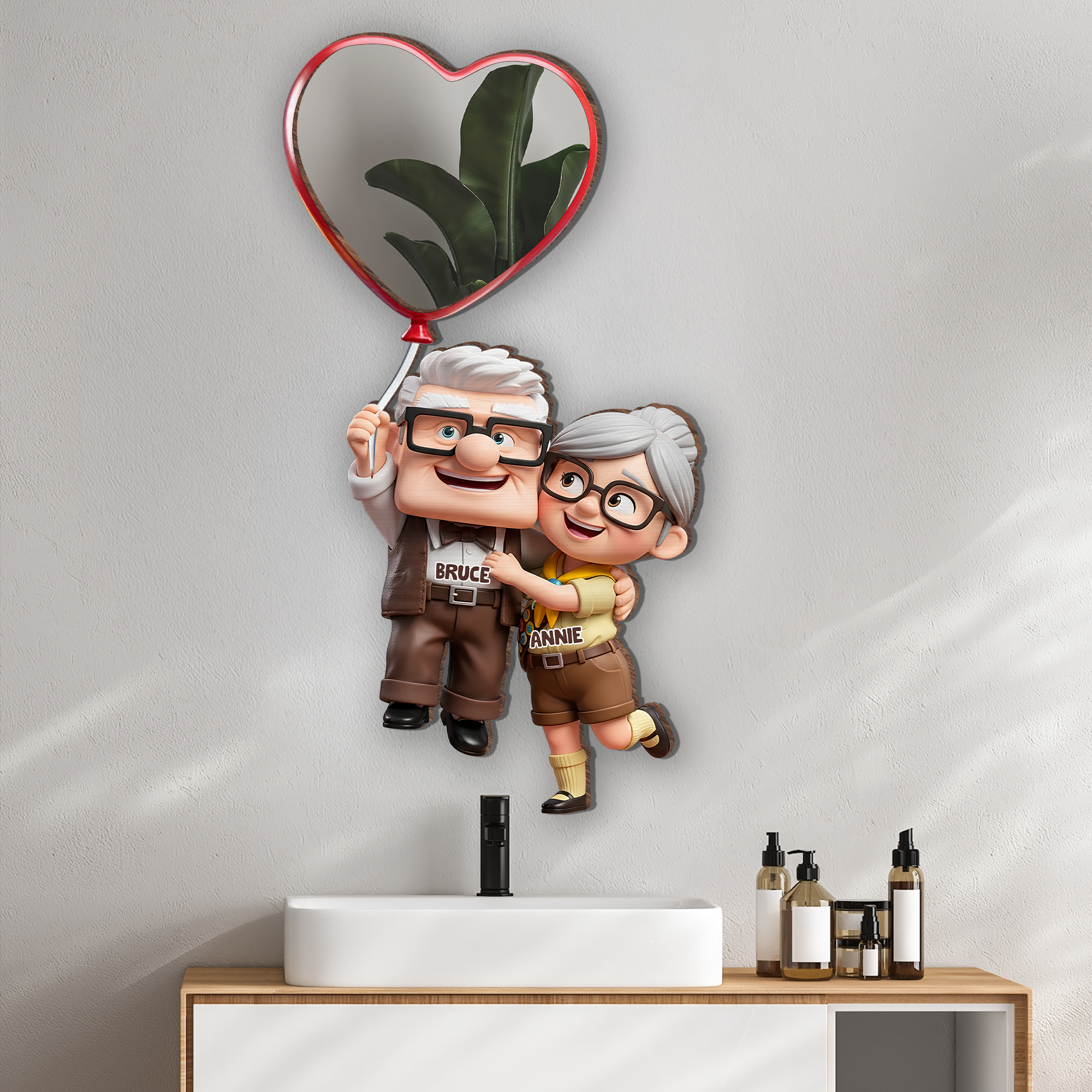 Forever Together - Personalized Couple Wall Hanging Mirror Mirror PopCulturePrints