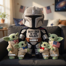 Load image into Gallery viewer, "Best Dad in the Galaxy" - Freedom Legacy Dad Pillow - Personalized Gift for Dads, Grandpas, and Special Loved Ones Pillow PopCulturePrints
