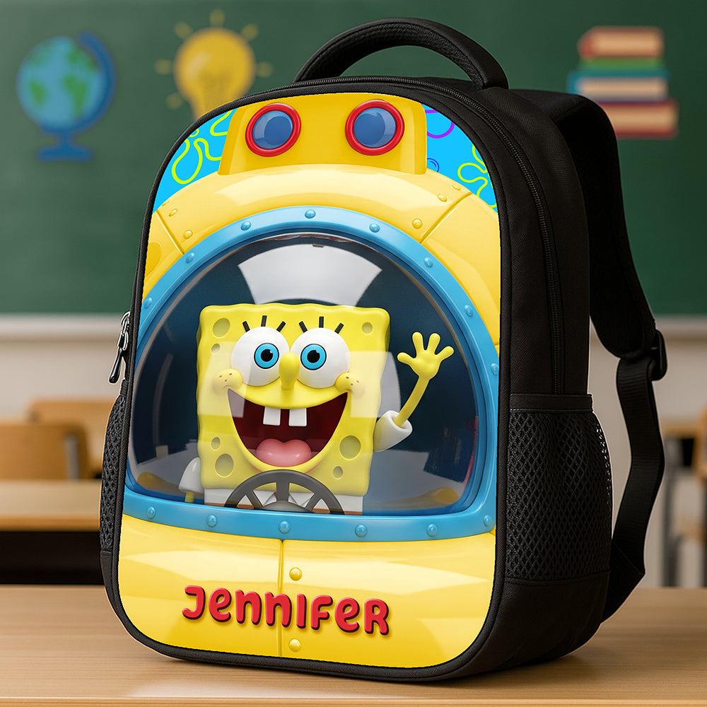 Happy Sea Adventure School Bag - A Perfect Personalized Gift for Kids Backpack PopCulturePrints