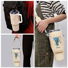 Load image into Gallery viewer, “Personalized Touch for Every Healer” - Birth Flower Stethoscope - Custom Bottle Carrier Bag Bottle Carrier Bag PopCulturePrints
