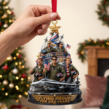 Load image into Gallery viewer, Flying Proud For 250 Years - Personalized Acrylic Ornament Gift

