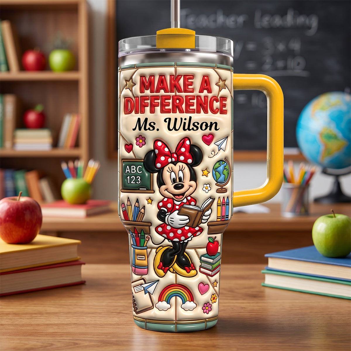 Make A Difference Teacher Tumbler - Personalized Gift for Educators