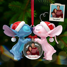 Load image into Gallery viewer, Love is in the Air - Personalized Couple Christmas Ornament - Unique Gift for Loved Ones Ornament PopCulturePrints
