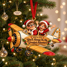 Load image into Gallery viewer, You'll Always Be My Greatest Adventure - Personalized Acrylic Ornament for Couples
