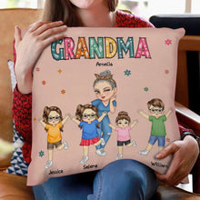 Load image into Gallery viewer, Nana&#39;s Love: Personalized Pillow for Grandma &amp; Kids Pillow PopCulturePrints
