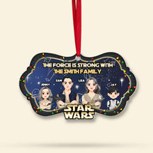 Load image into Gallery viewer, Star Wars Family Christmas Ornament: Personalized Acrylic Gift Ornament PopCulturePrints
