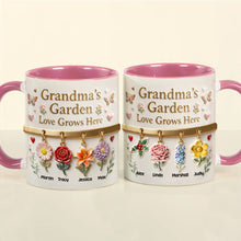 Load image into Gallery viewer, Grandma's Garden Coffee Accent Mug - Personalized Gift for Grandma Coffee Mug PopCulturePrints
