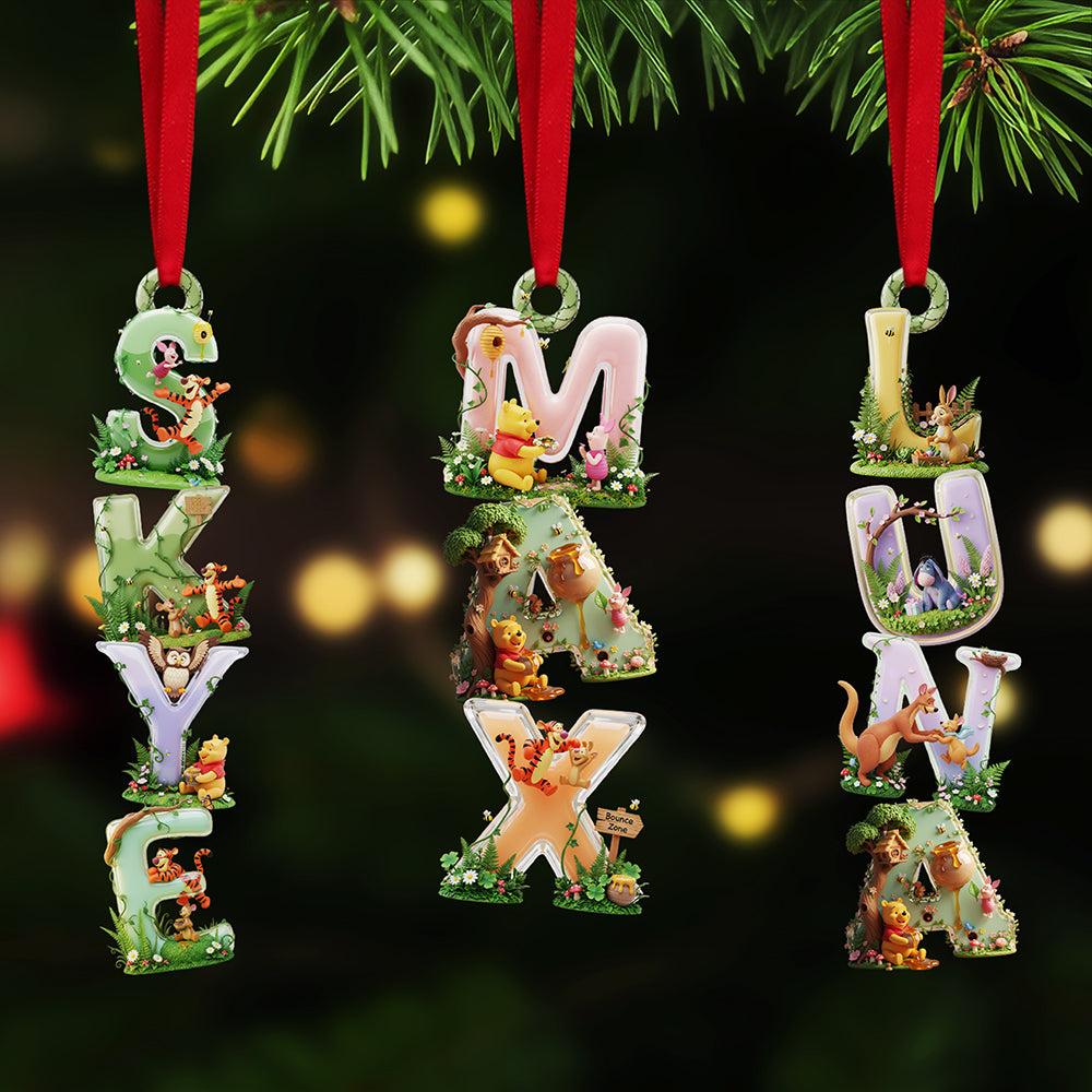 "Personalized Joy in Every Letter - Lovely Alphabet Name Acrylic Ornament, Custom Gift for All Occasions" Ornament PopCulturePrints