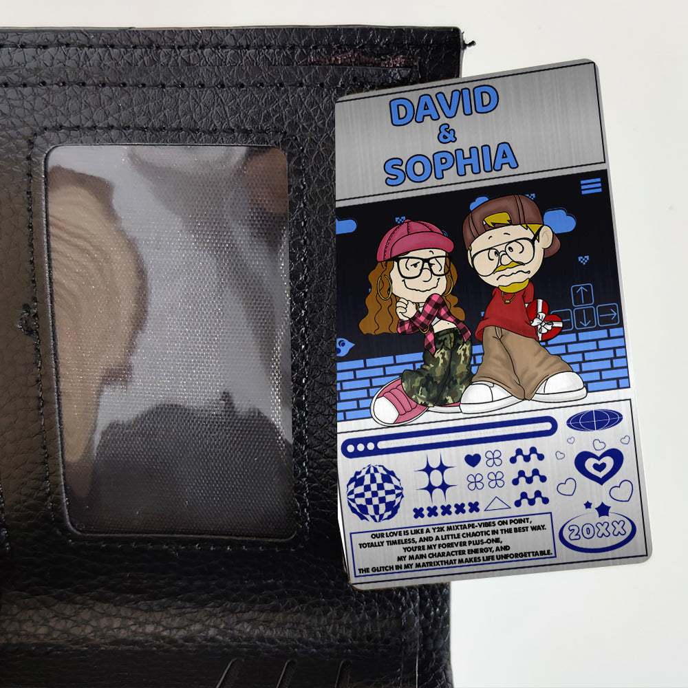 Customizable Wallet Card for Couples - Unique Gift for Him & Her Wallet Card PopCulturePrints