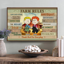 Load image into Gallery viewer, Personalized Farm Couples Canvas Print | Unique Valentine&#39;s Day Gifts for Farmers Poster &amp; Canvas PopCulturePrints

