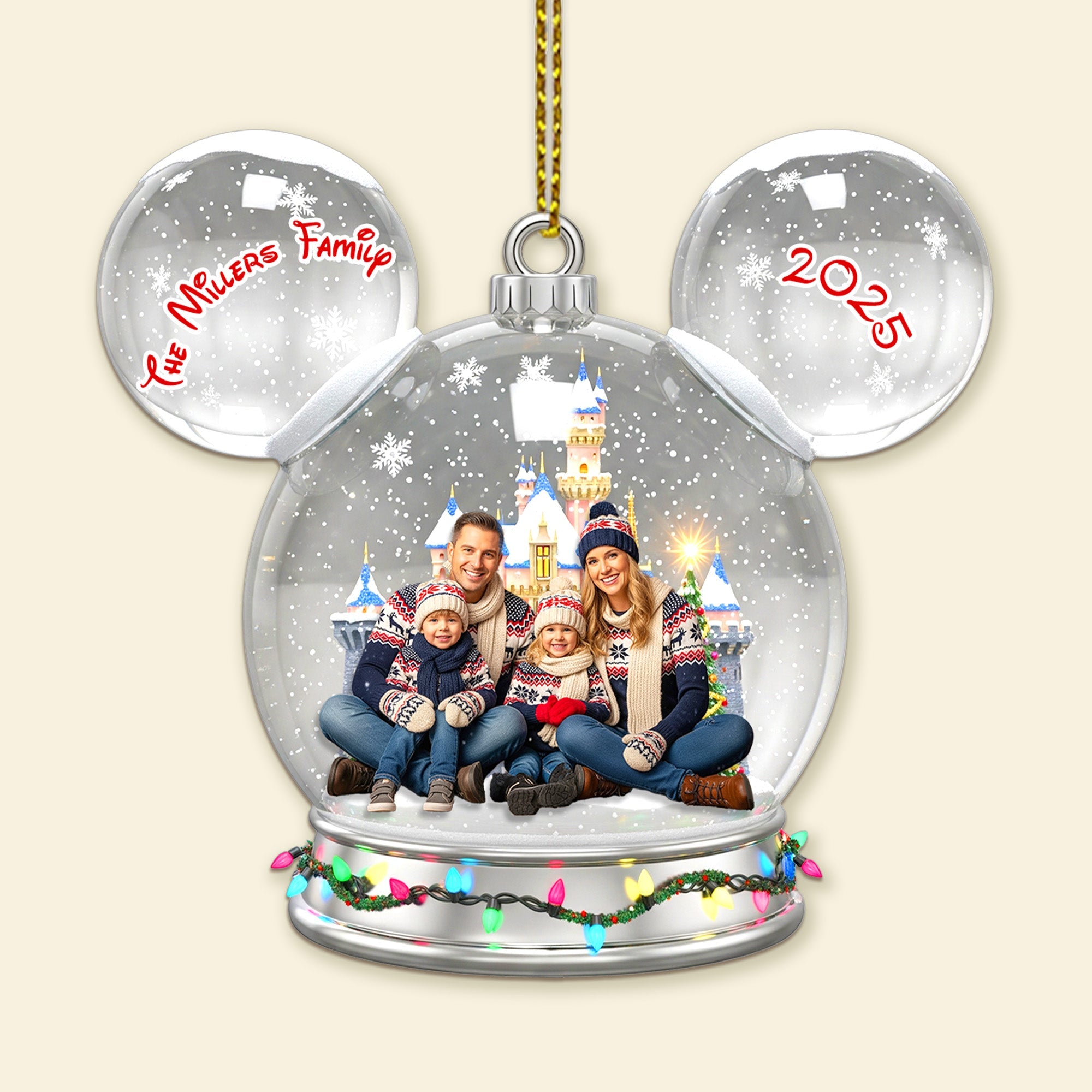 Capture the Magic of Christmas - Personalized Acrylic Ornament - Gift for Families and Friends Ornament PopCulturePrints