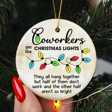 Load image into Gallery viewer, Personalized Ceramic Christmas Ornament for Coworkers
