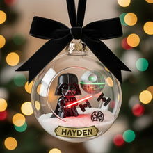 Load image into Gallery viewer, “For the Cosmic Lovers – A Magical Touch for Your Tree” - Fantasy Fans Christmas Ornament, Personalized Gift for Star Wars Enthusiasts Ornament PopCulturePrints
