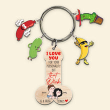 Load image into Gallery viewer, Personalized Funny Couple Keychain - Unique Gift for Him and Her Keychains PopCulturePrints
