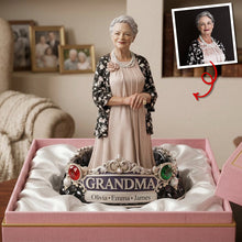 Load image into Gallery viewer, "A Grandmother's Love Lasts Forever" - Cherished Grandma Shaped Plaque - Personalized Gift for Grandma Shaped Plaques PopCulturePrints
