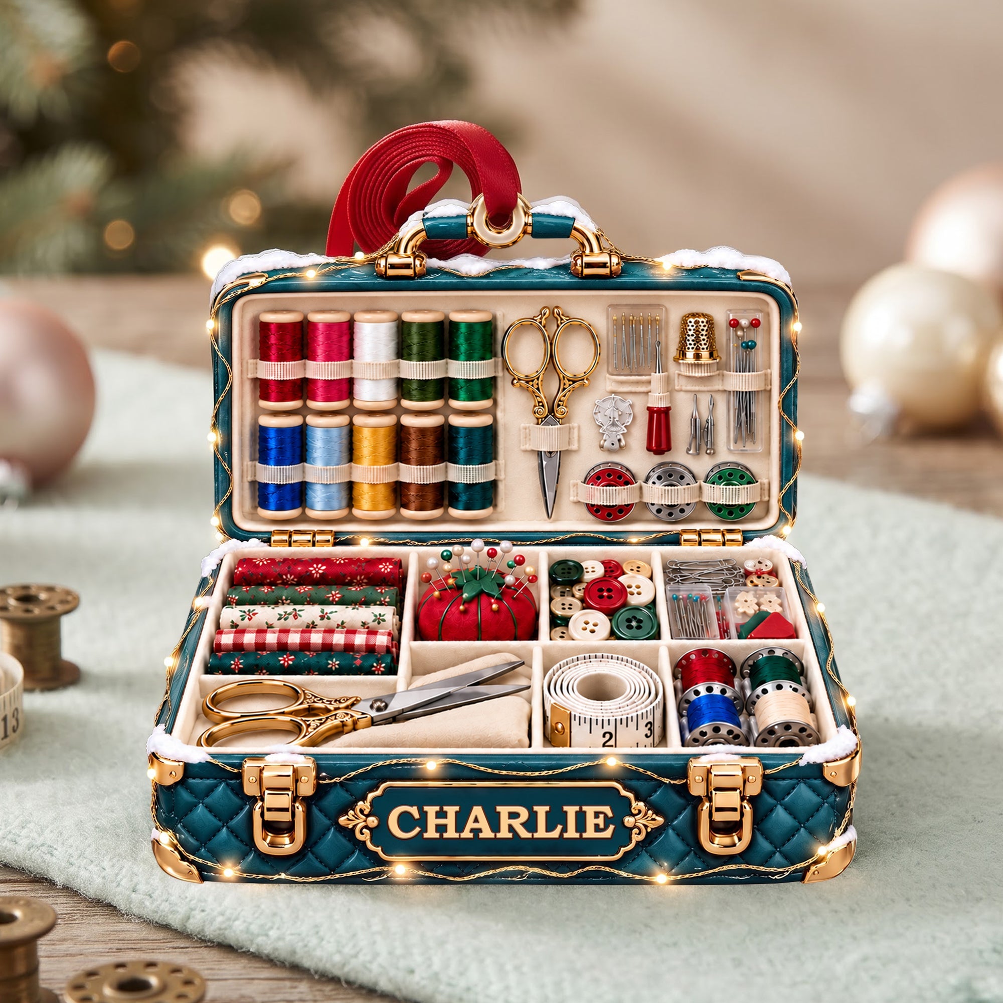 Sewing Christmas Ornament - Personalized Gifts For Sewing Lovers 10ttlu081026 Ornament PopCulturePrints