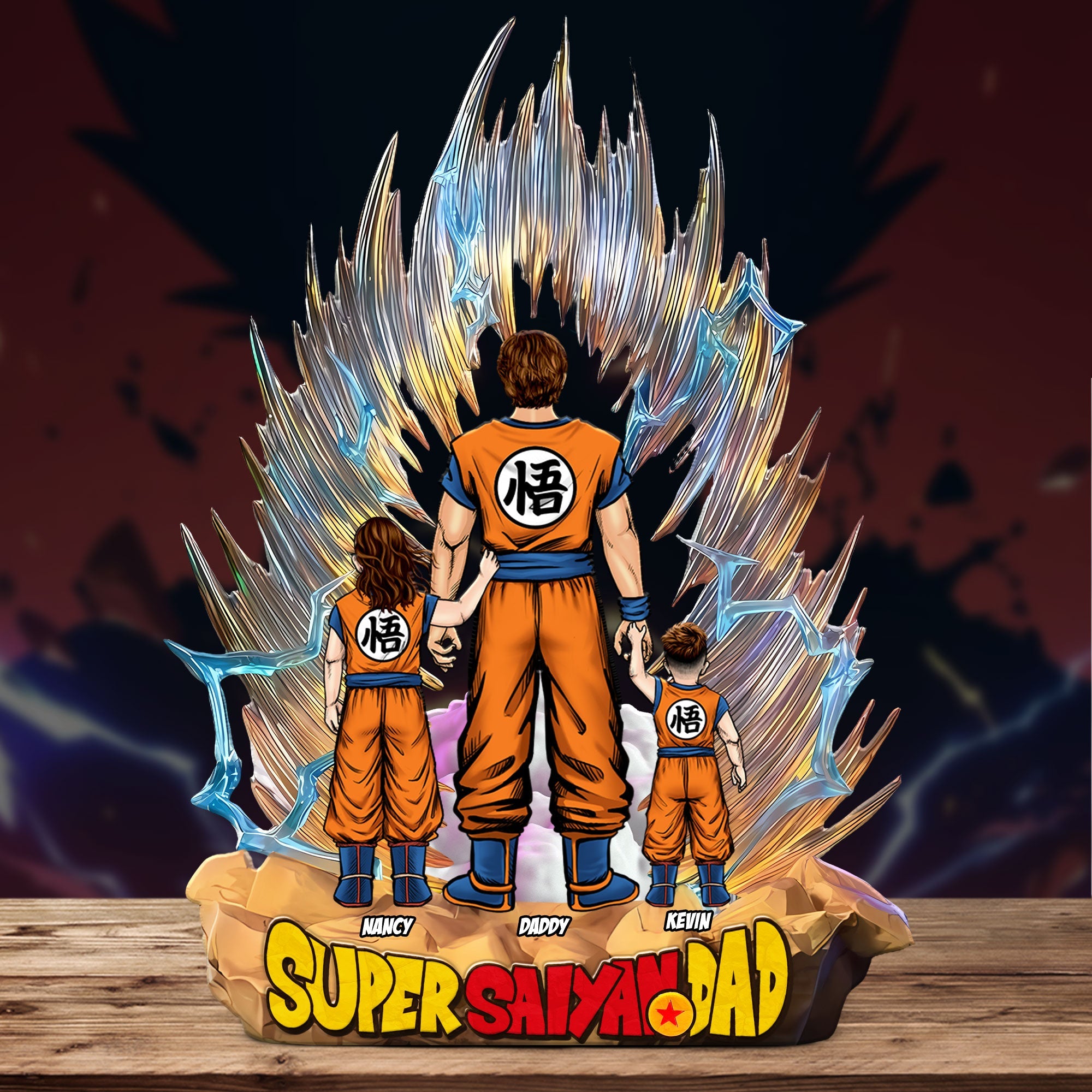 “Unleash Your Inner Hero” - Personalized Super Dad Plaque - Custom Gift for Fathers, Sons, Daughters, and Families Shaped Plaques PopCulturePrints