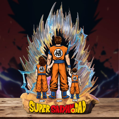 “Unleash Your Inner Hero” - Personalized Super Dad Plaque - Custom Gift for Fathers, Sons, Daughters, and Families Shaped Plaques PopCulturePrints