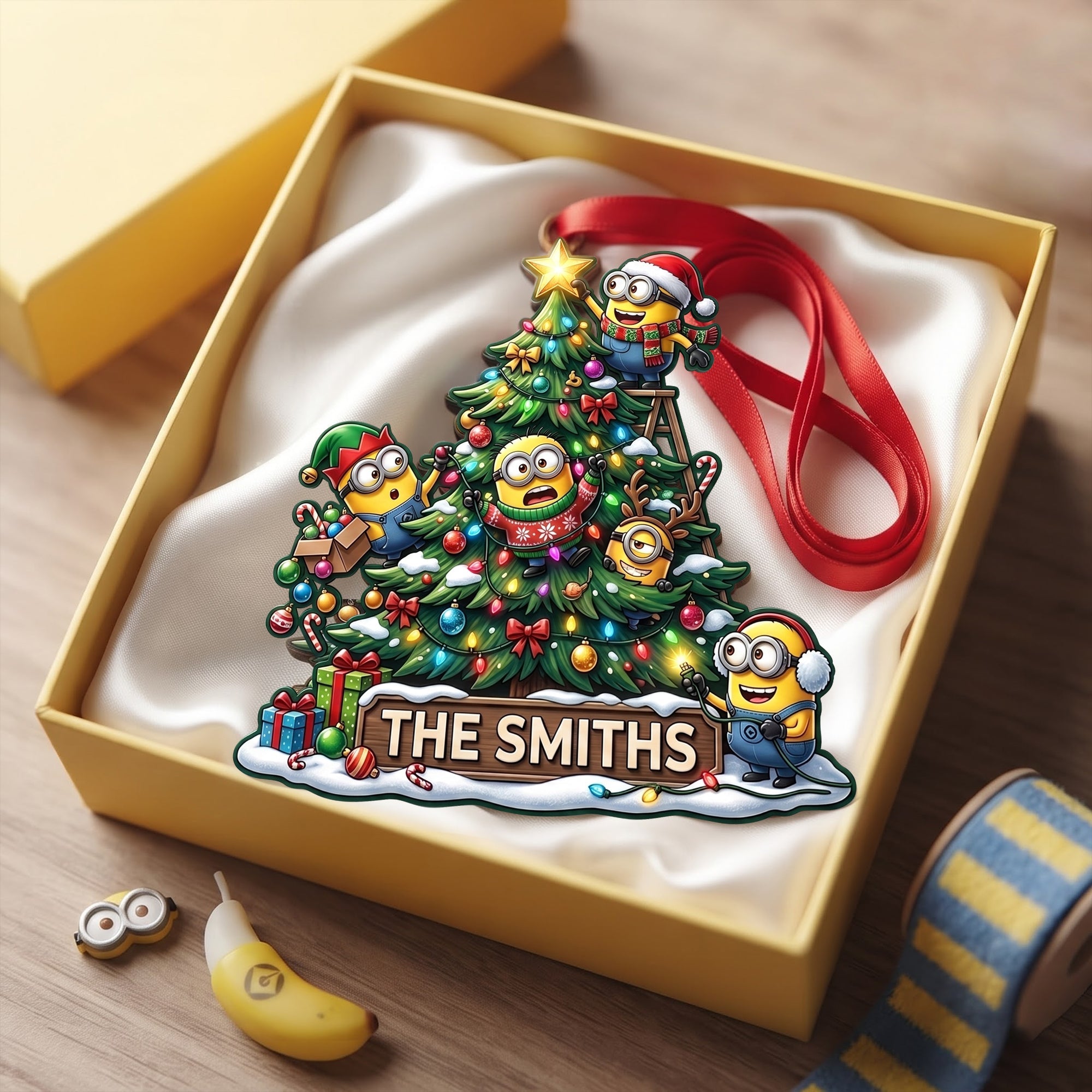 “Get Ready for a Merry Adventure!” - Personalized Christmas Ornament - Gift for Family, Friends, and Loved Ones