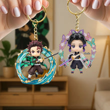 Load image into Gallery viewer, “Embrace Your Inner Darkness!” - Darkness Hunter Keychain, Personalized Gift for Anime Lovers Keychains PopCulturePrints
