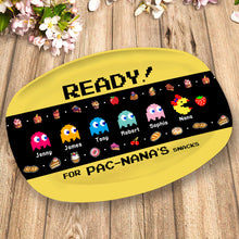 Load image into Gallery viewer, Custom Pac-Man Themed Resin Snack Plate Resin Plate PopCulturePrints
