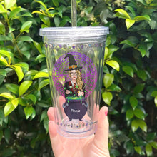 Load image into Gallery viewer, Personalized Witchcraft Acrylic Tumbler - Halloween Potion Design Tumbler Cup PopCulturePrints
